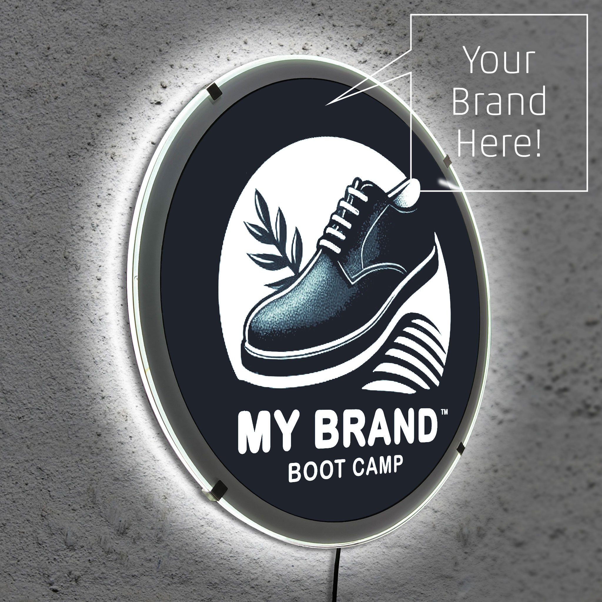 Slimline Generic LED Signs (Circular Shape)