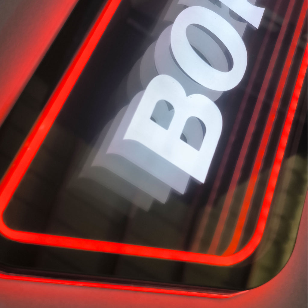 Slimline Infinity Mirror LED Signs (Custom Made)