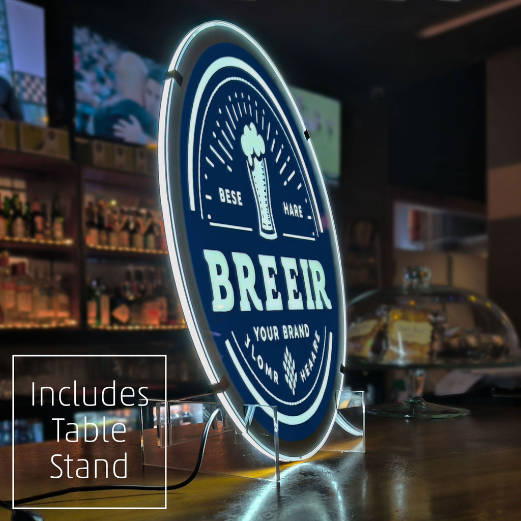 Slimline Generic LED Signs (Oval Label Shape)