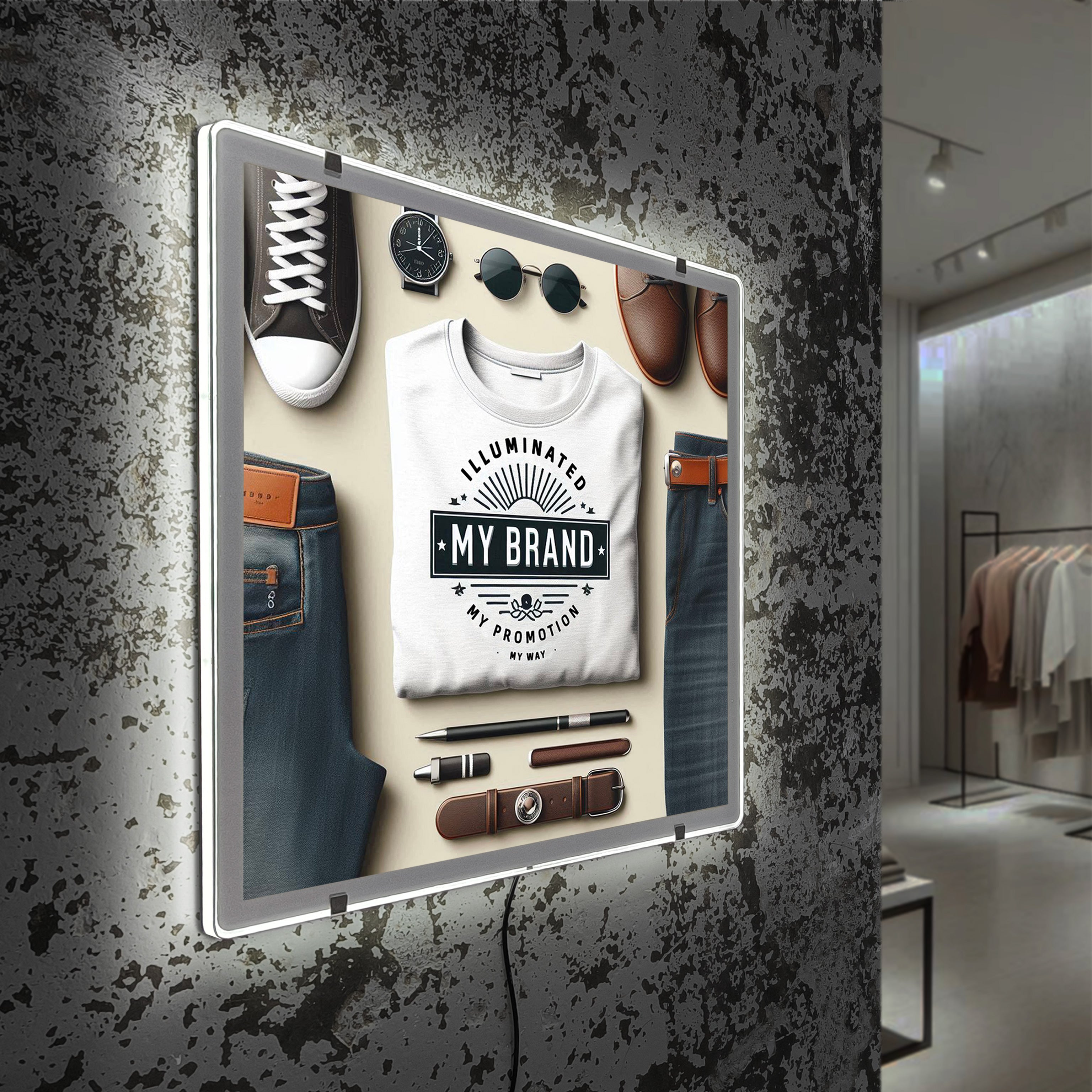 Slimline Generic LED Signs (Square Shape)