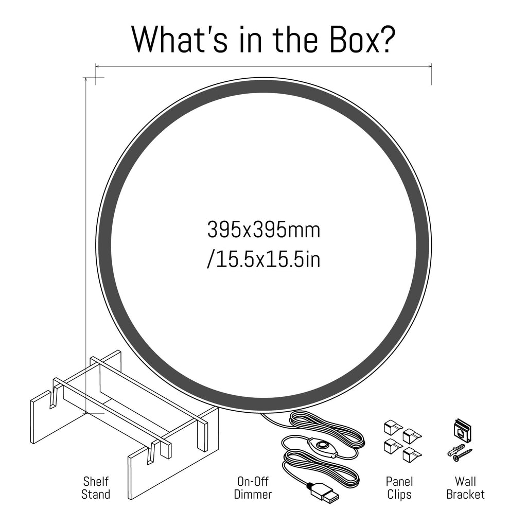 Slimline Generic LED Signs (Circular Shape)