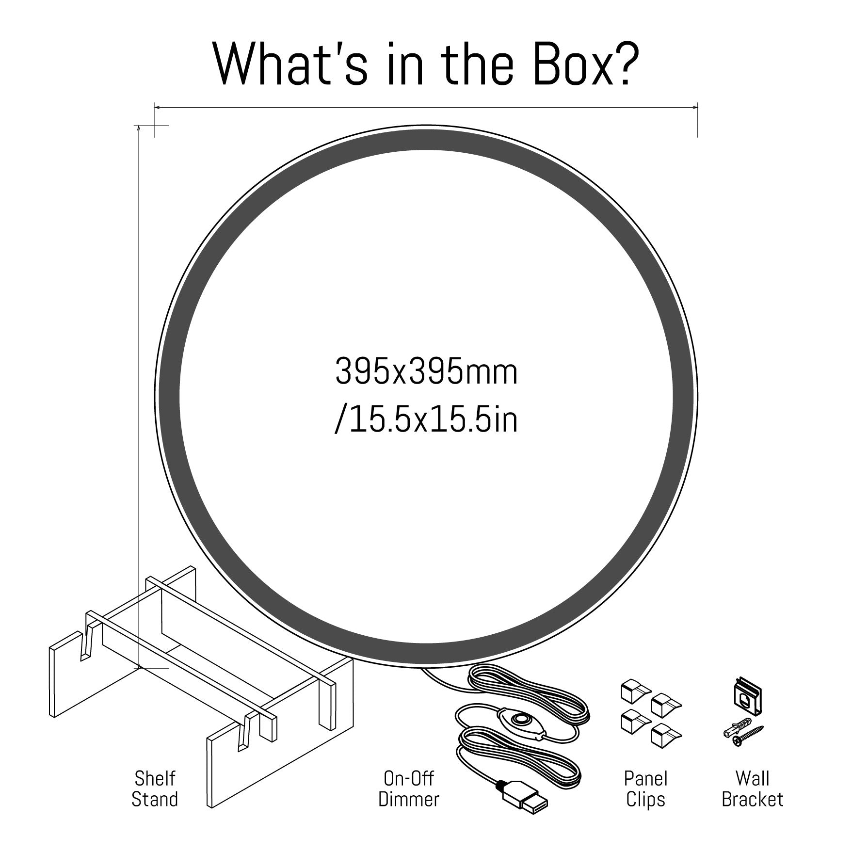 Slimline Generic LED Signs (Circular Shape)