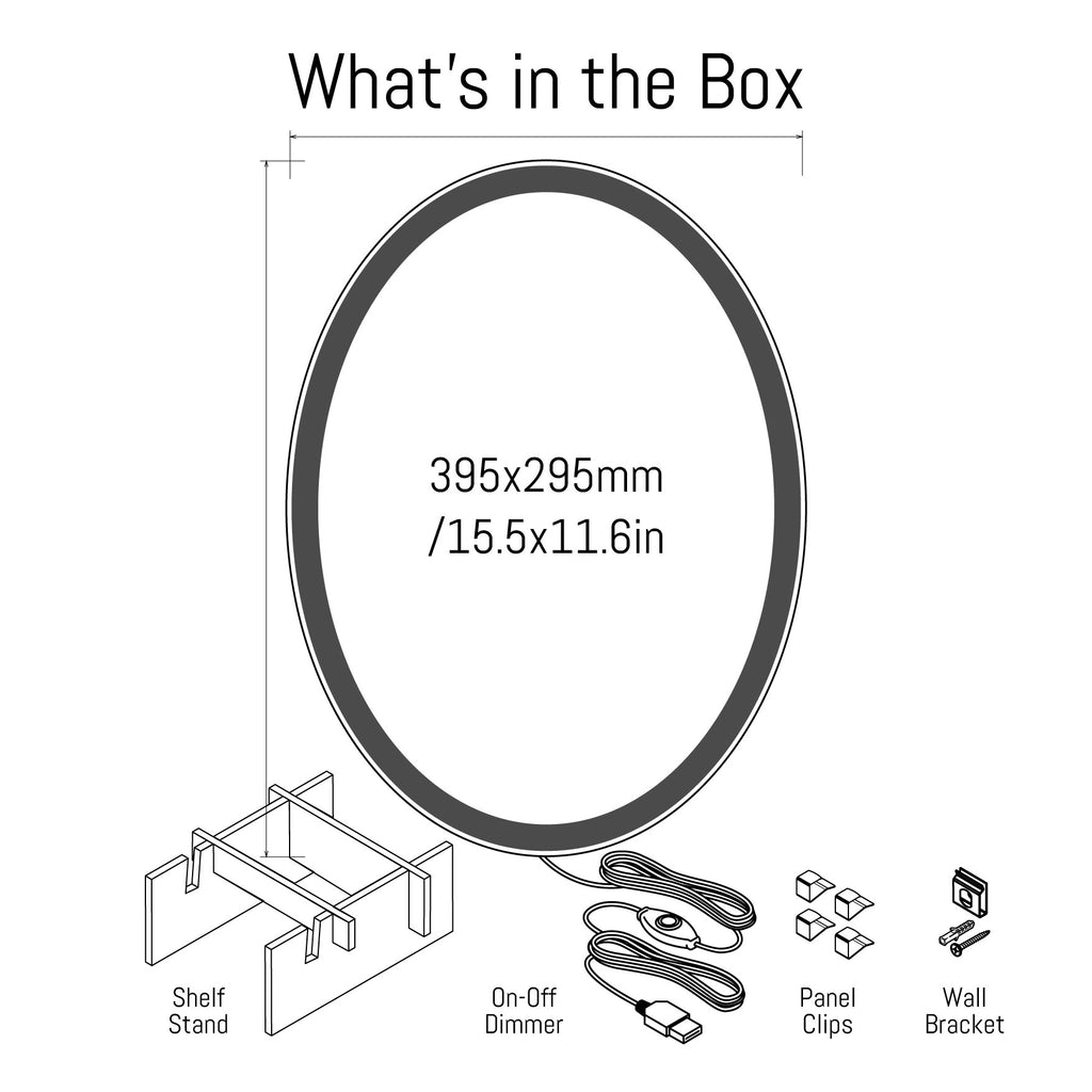 Slimline Generic LED Signs (Oval Label Shape)
