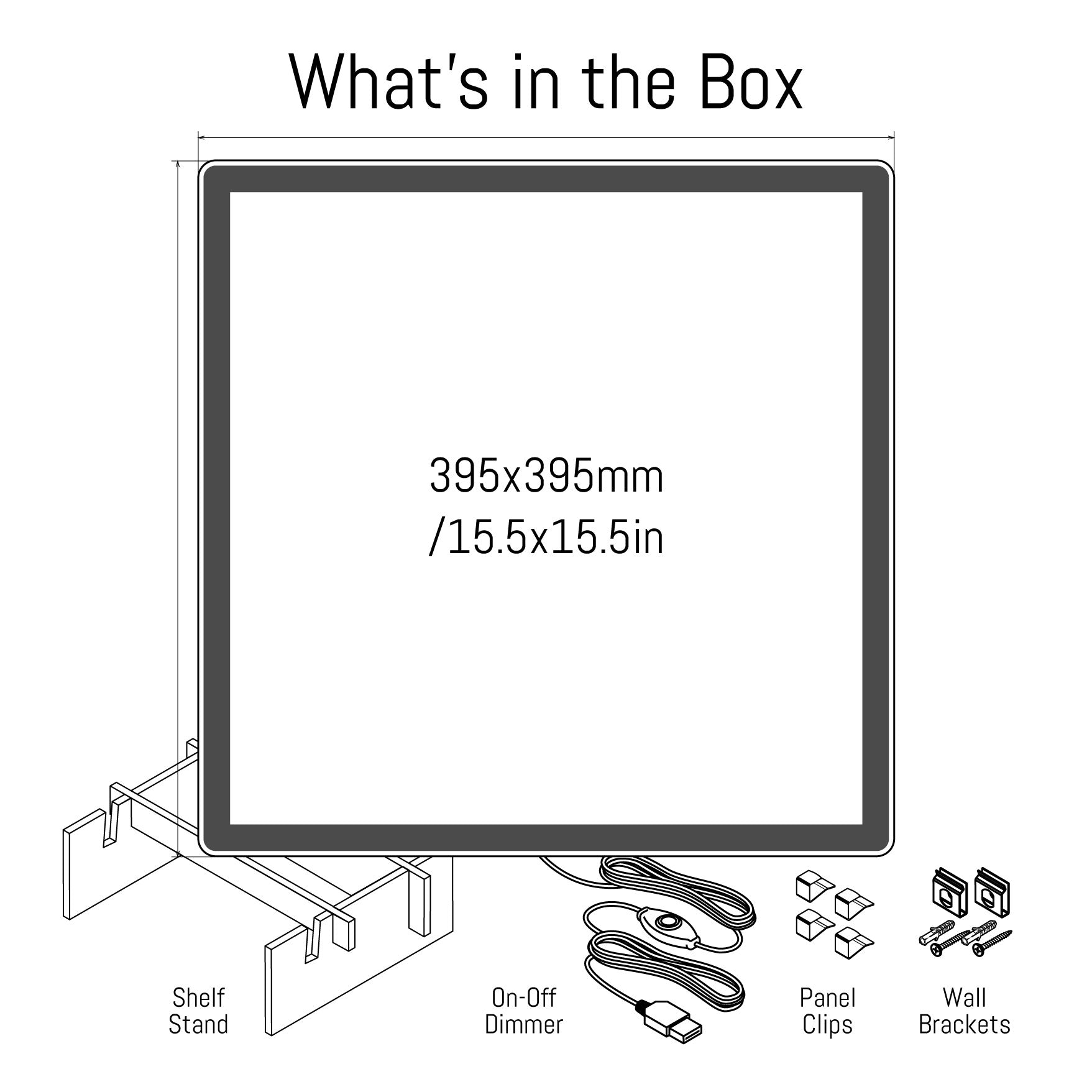 Slimline Generic LED Signs (Square Shape)
